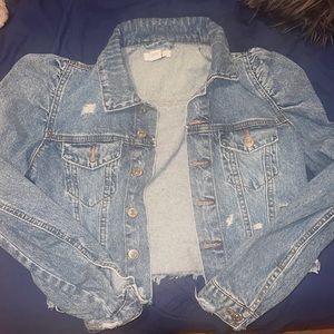 Puffer sleeve jacket